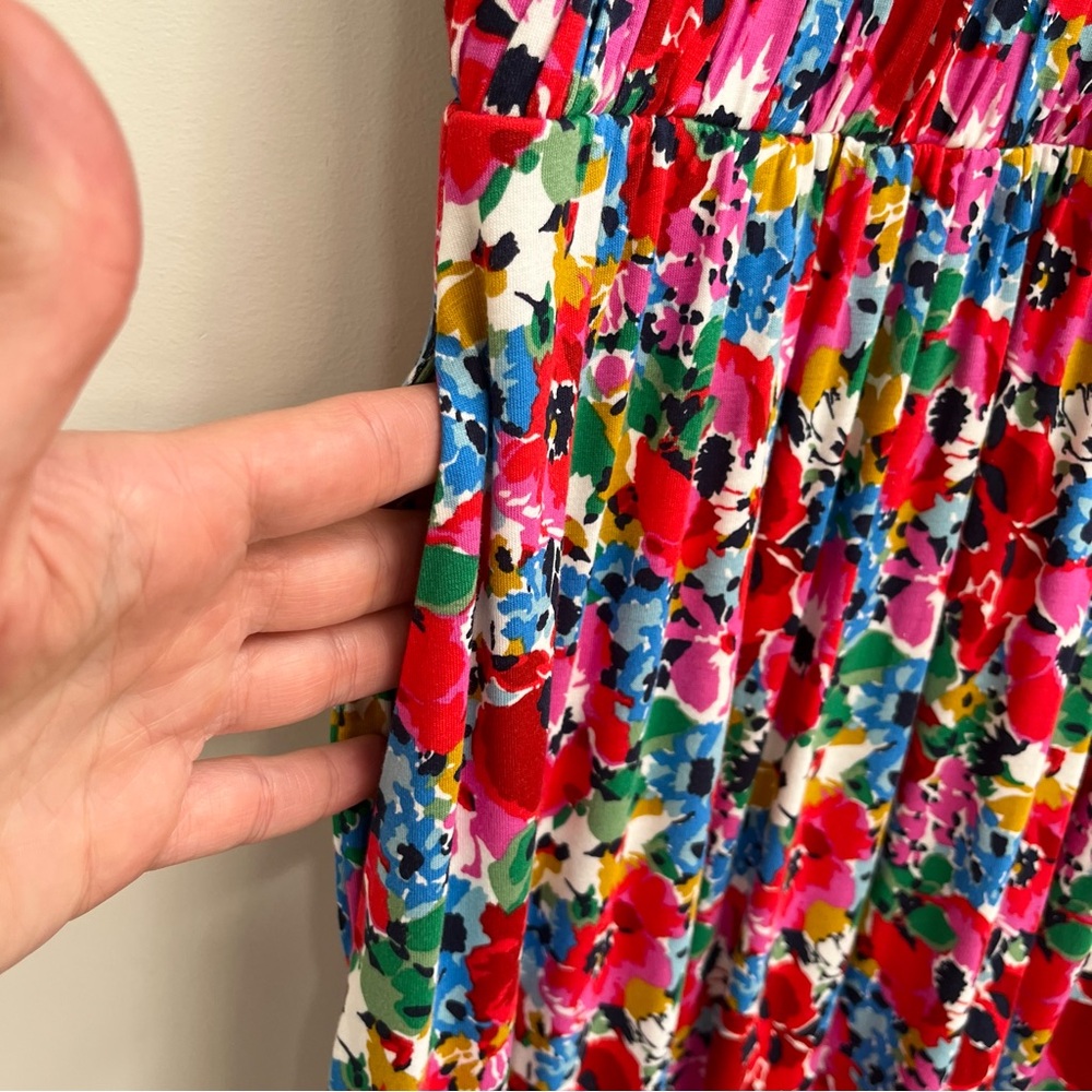 Boden Liv Pleat Detail Midi Dress, Wild Poppy - Picture 13 of 16